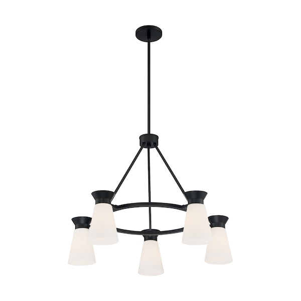 Nuvo Fixture, Chandelier, 5-Lght, Incandescent, 60W, 120V, A19, Medium Base, Height: 27.13 60/7315 - main